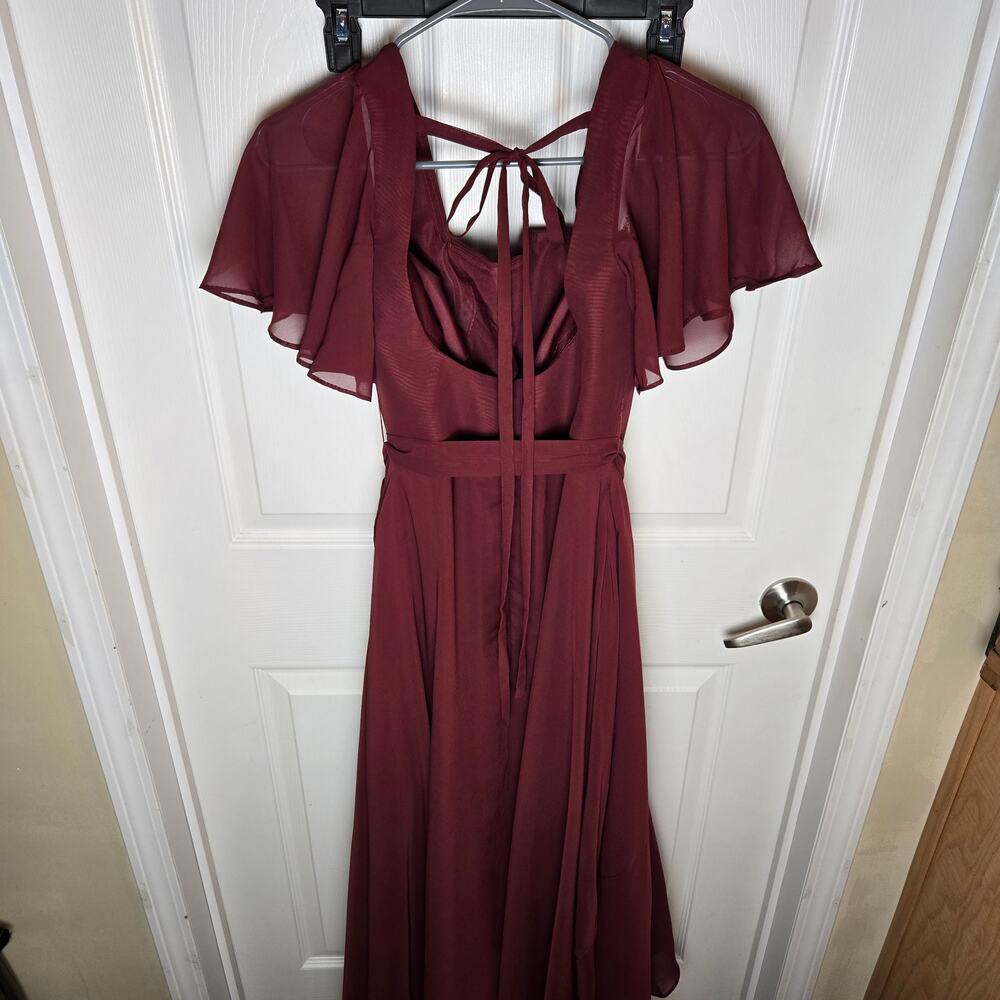 WOMEN'S SZ 6 GARNET FULL LENGTH GOWN